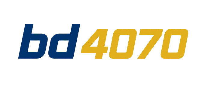 bd 4070 brand logo in teal style